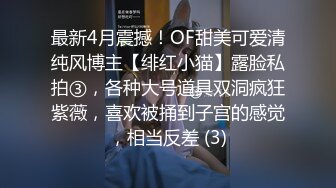 最新4月震撼！OF甜美可爱清纯风博主【绯红小猫】露脸私拍③，各种大号道具双洞疯狂紫薇，喜欢被捅到子宫的感觉，相当反差 (3)